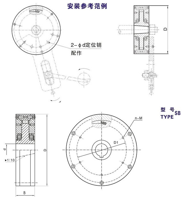 SB-A SB-B滾柱式單向羞羞漫画成人漫画結構圖